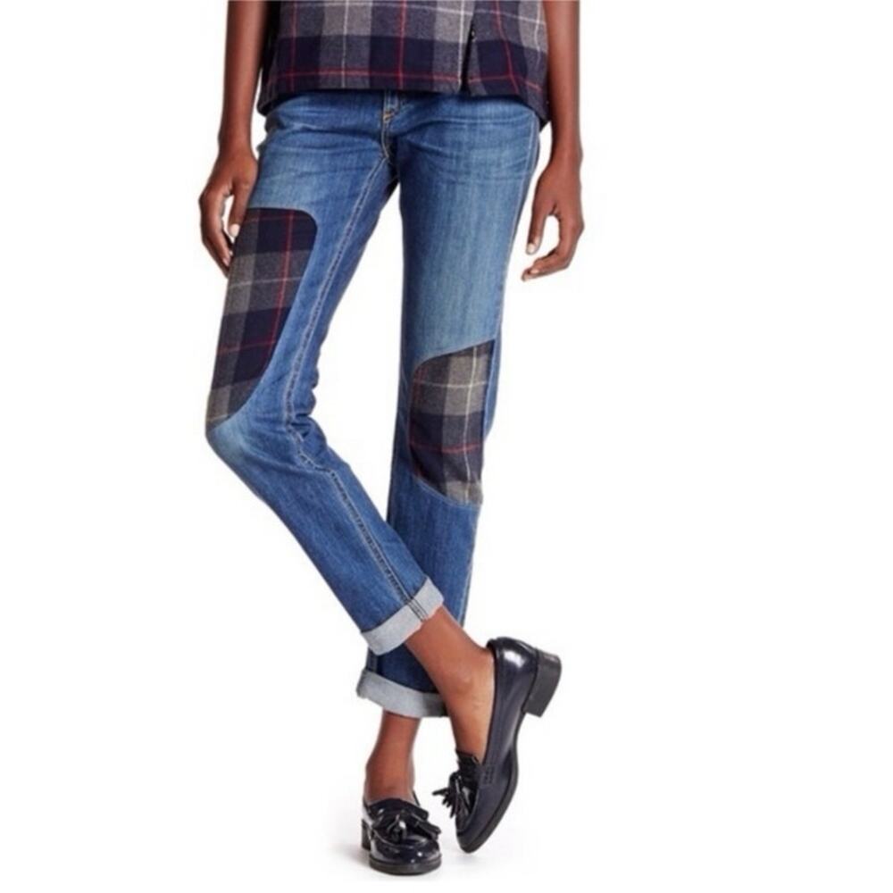 Rag & Bone Dre Low Rise
Patchwork In Champs Workshop Jeans Size 26